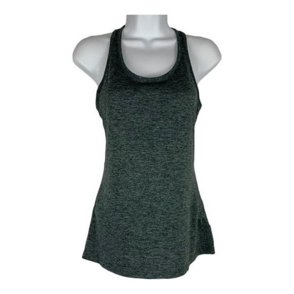 Nike Dri-Fit Womens Gray Racerback Tank Top XS Polyester Athletic Shirt